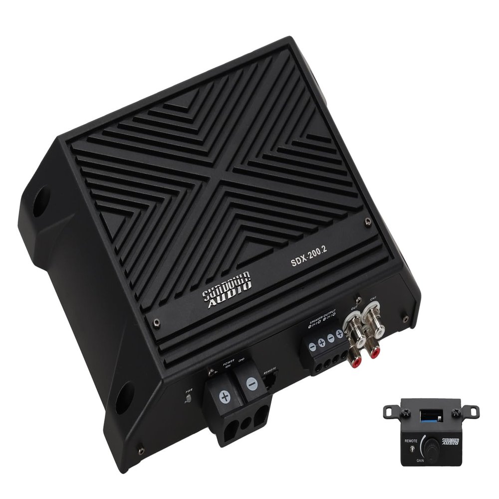 Sundown Audio SDX-200.2 Car Amplifier 2-Channel 280W x 2 Weatherproof Class D