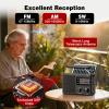 Goodes Solar Rechargeable Emergency Radio, Portable Radio AM/FM/SW with Excellent Reception, Loud Speaker and Large Knob, Transistor Radio for Indoor Outdoor Emergency view 2
