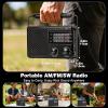 Goodes Solar Rechargeable Emergency Radio, Portable Radio AM/FM/SW with Excellent Reception, Loud Speaker and Large Knob, Transistor Radio for Indoor Outdoor Emergency view 4