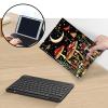 AIRWEE Keyboard Case for iPad Air 11 inch (M3/M2, 2025/2024) & for iPad Air 5th/4th Gen 10.9" with Detachable Bluetooth, Durable PU Leather MultiAngle Stand Protective Case, Mushroom Moon view 3