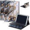 AIRWEE Keyboard Case for iPad Air 11 inch (M3/M2, 2025/2024) & for iPad Air 5th/4th Gen 10.9" with Detachable Bluetooth, Durable PU Leather MultiAngle Stand Protective Case, Black Gold Marble view 1