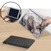 AIRWEE Keyboard Case for iPad Air 11 inch (M3/M2, 2025/2024) & for iPad Air 5th/4th Gen 10.9" with Detachable Bluetooth, Durable PU Leather MultiAngle Stand Protective Case, Black Gold Marble view 3