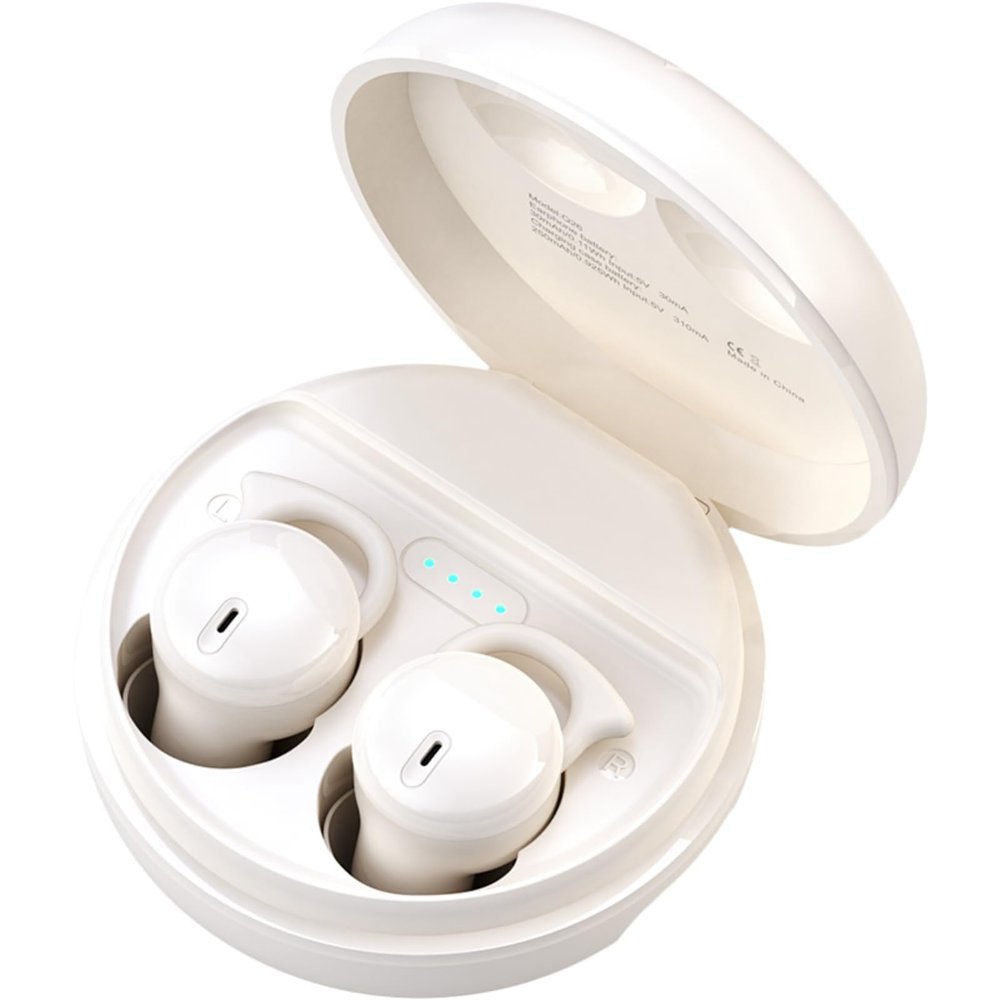 Hulaed Invisible Sleep Headphones,Sleep Earbuds for Side Sleepers (White)