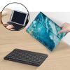 AIRWEE Keyboard Case for iPad Air 11 inch (M3/M2, 2025/2024) & for iPad Air 5th/4th Gen 10.9" with Detachable Bluetooth, Durable PU Leather MultiAngle Stand Protective Case, Blue Gold Marble view 3
