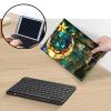 Bluetooth Keyboard Case for Fire HD 8/8 Plus (10th/12th Gen, 2020/2022), Detachable Wireless Keyboard Cover with Stand, PU Leather Protective Case for Fire HD 8 Tablet 8 Inch, Glass Moon Star view 3