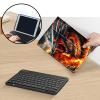 AIRWEE Keyboard Case for iPad Air 11 inch (M3/M2, 2025/2024) & for iPad Air 5th/4th Gen 10.9" with Detachable Bluetooth, Durable PU Leather MultiAngle Stand Protective Case, Flame Dragon view 3