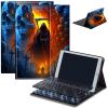 AIRWEE Keyboard Case for iPad Air 11 inch (M3/M2, 2025/2024) & for iPad Air 5th/4th Gen 10.9" with Detachable Bluetooth, Durable PU Leather MultiAngle Stand Protective Case, Horror Skeleton view 1