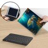 AIRWEE Keyboard Case for iPad Air 11 inch (M3/M2, 2025/2024) & for iPad Air 5th/4th Gen 10.9" with Detachable Bluetooth, Durable PU Leather MultiAngle Stand Protective Case, Sea Turtle view 3