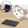 AIRWEE Keyboard Case for iPad Air 11 inch (M3/M2, 2025/2024) & for iPad Air 5th/4th Gen 10.9" with Detachable Bluetooth, Durable PU Leather MultiAngle Stand Protective Case, Bird and Flowers view 3