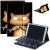 AIRWEE Keyboard Case for iPad Air 11 inch (M3/M2, 2025/2024) & for iPad Air 5th/4th Gen 10.9" with Detachable Bluetooth, Durable PU Leather MultiAngle Stand Protective Case, Fish Cat view 1