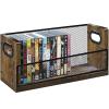 PUTNATRUE DVD/Blu ray Storage Rack, DVD Shelf Holds Up To 28 DVD Cases, Stackable DVD Tower also Used for CDs, Video Game Cases, Vhs Taps, Jewel and Cassette Cases on Desktop view 1