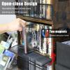 PUTNATRUE DVD/Blu ray Storage Rack, DVD Shelf Holds Up To 28 DVD Cases, Stackable DVD Tower also Used for CDs, Video Game Cases, Vhs Taps, Jewel and Cassette Cases on Desktop view 4