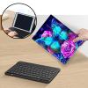 AIRWEE Keyboard Case for iPad Air 11 inch (M3/M2, 2025/2024) & for iPad Air 5th/4th Gen 10.9" with Detachable Bluetooth, Durable PU Leather MultiAngle Stand Protective Case, Blue Butterfly Rose view 3
