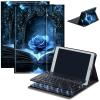 AIRWEE Keyboard Case for iPad Air 11 inch (M3/M2, 2025/2024) & for iPad Air 5th/4th Gen 10.9" with Detachable Bluetooth, Durable PU Leather MultiAngle Stand Protective Case, Blue Rose Book view 1