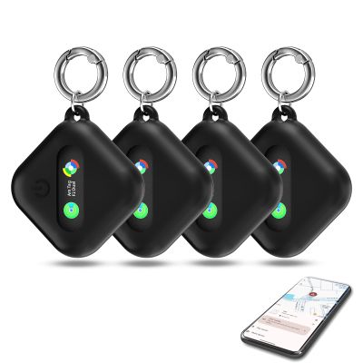 Dual-System Compatible Bluetooth Tracker for iOS or Android Key Finder, Item Locator, Smart Luggage Tracker, Pet Tracker Works with Apple Find My or Google Find Hub IP67 Waterproof Rating