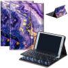 AIRWEE Keyboard Case for iPad Air 11 inch (M3/M2, 2025/2024) & for iPad Air 5th/4th Gen 10.9" with Detachable Bluetooth, Durable PU Leather MultiAngle Stand Protective Case, Purple Marble 1 view 1