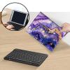 AIRWEE Keyboard Case for iPad Air 11 inch (M3/M2, 2025/2024) & for iPad Air 5th/4th Gen 10.9" with Detachable Bluetooth, Durable PU Leather MultiAngle Stand Protective Case, Purple Marble 1 view 3