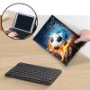 AIRWEE Keyboard Case for iPad Air 11 inch (M3/M2, 2025/2024) & for iPad Air 5th/4th Gen 10.9" with Detachable Bluetooth, Durable PU Leather MultiAngle Stand Protective Case, Football view 3