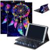 Bluetooth Keyboard Case for iPad 10.2 (7th/8th/9th Gen, 2019/2020/2021), Detachable Wireless Keyboard Cover with MultiAngle Stand, PU Leather Protective Case for iPad 10.2", Colorful Dream Catcher view 1