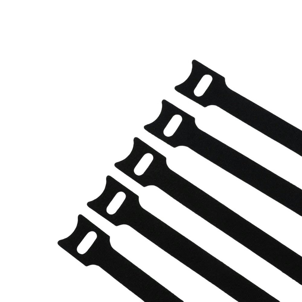 30-100Pcs Releasable Cable Ties Plastics T-Type Nylon Hook Loop Wrap Zip Bundle Fastener Detachable-Black-200Mm X 100Pcs