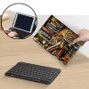 Bluetooth Keyboard Case for Fire Max 11 (13th Gen, 2023 Release), Detachable Wireless Keyboard Cover with Stand, PU Leather Protective Case for Fire Max 11 Tablet 11 Inch, Bookshelf Cat view 3