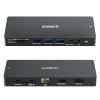ZIUMIER USB C Docking Station Dual Monitor, 12 in 1 Laptop Docking Station - Single 8K or Dual 4K Displays, 1 HDMI, 1 DP, 100W PD, 3x10Gbps USB-A/C Data, 5Gbps USB-A Data, Ethernet, Audio, SD/Micro SD view 1