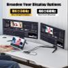 ZIUMIER USB C Docking Station Dual Monitor, 12 in 1 Laptop Docking Station - Single 8K or Dual 4K Displays, 1 HDMI, 1 DP, 100W PD, 3x10Gbps USB-A/C Data, 5Gbps USB-A Data, Ethernet, Audio, SD/Micro SD view 3