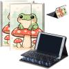 AIRWEE Keyboard Case for iPad Air 11 inch (M3/M2, 2025/2024) & for iPad Air 5th/4th Gen 10.9" with Detachable Bluetooth, Durable PU Leather MultiAngle Stand Protective Case, Kawaii Frog view 1