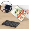 AIRWEE Keyboard Case for iPad Air 11 inch (M3/M2, 2025/2024) & for iPad Air 5th/4th Gen 10.9" with Detachable Bluetooth, Durable PU Leather MultiAngle Stand Protective Case, Kawaii Frog view 3