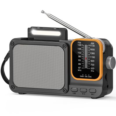 Tendak AM FM Radio with Best Reception, Portable Bluetooth Radio for Gift