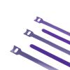 30-100Pcs Releasable Cable Ties Plastics T-Type Nylon Hook Loop Wrap Zip Bundle Fastener Detachable-Purple-200Mm X 30Pcs view 1