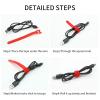 30-100Pcs Releasable Cable Ties Plastics T-Type Nylon Hook Loop Wrap Zip Bundle Fastener Detachable-Purple-200Mm X 30Pcs view 4