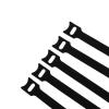 30-100Pcs Releasable Cable Ties Plastics T-Type Nylon Hook Loop Wrap Zip Bundle Fastener Detachable-Black-150Mm X 30Pcs view 1