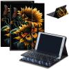 AIRWEE Keyboard Case for iPad Air 11 inch (M3/M2, 2025/2024) & for iPad Air 5th/4th Gen 10.9" with Detachable Bluetooth, Durable PU Leather MultiAngle Stand Protective Case, Butterflys Sunflower view 1