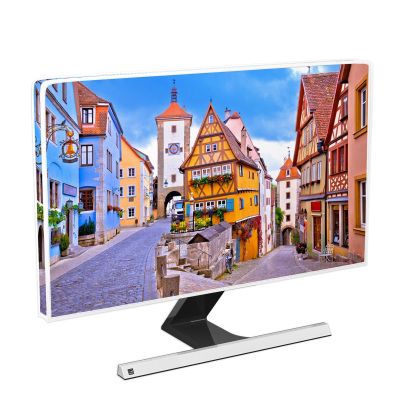 Baocicco German Town Waterproof Television Cover 50,51,52 Inch Oktoberfest Screen TV Covers Europe Bavaria Street Historic Architecture Anti-Static Dustproof Protective Cover for LED LCD OLED