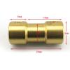 1pc Brass Rigid Coupling Connecting, 20mm Length, 9mm Width, Flexible Coupler Joint for 2-6mm Brass Plum Shaft Applications(5X6mm) view 2