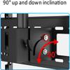 GZHENMZ 360 Rotating Floating TV Mount Ceiling in Tion with Tilt & Swivel Telescopic Bracket for 32 65 Inch Screens Supports Up to 50kg Space Saving Design. view 4