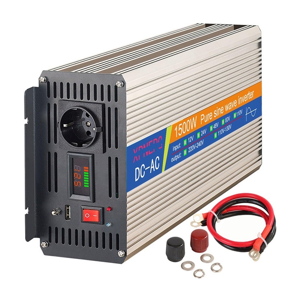 HEHOMJEQ Sine Wave Inverter 48V to 220V 1500W air Conditioner Home car Inverter(60V-220V)