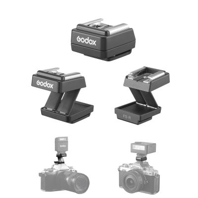 Godox FS-R Hot Shoe Riser Hot Shoe Extender for iM20 iM30 iM22 iA32 Mini Camera Flash, Raises Flash Height to Reduce Lens Shadow, Foldable, Compatible with Godox Flashes Under 300g (NO TTL)