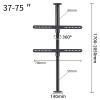 GZHENMZ 360 Rotating TV Wall Mount Adjustable Ceiling Support for 32 75 Inch LED Screens Partition Rack with Swivel Base TV Stand for Space Saving & Versatile Viewing. view 2