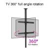 GZHENMZ 360 Rotating TV Wall Mount Adjustable Ceiling Support for 32 75 Inch LED Screens Partition Rack with Swivel Base TV Stand for Space Saving & Versatile Viewing. view 3