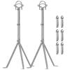 Heavy-Duty Antenna Wall Mount,Windproof Stand Off Wall Mast Mounting Clamps,1 Pair with Expansion Bolts (1 Pair Mount ( 3-Leg + 3-Leg), 26 Inch) view 1