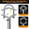 Heavy-Duty Antenna Wall Mount,Windproof Stand Off Wall Mast Mounting Clamps,1 Pair with Expansion Bolts (1 Pair Mount ( 3-Leg + 3-Leg), 26 Inch) view 2