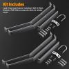 Heavy-Duty Antenna Wall Mount,Windproof Stand Off Wall Mast Mounting Clamps,1 Pair with Expansion Bolts (1 Pair Mount ( 3-Leg + 3-Leg), 26 Inch) view 4
