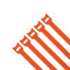 30-100Pcs Releasable Cable Ties Plastics T-Type Nylon Hook Loop Wrap Zip Bundle Fastener Detachable-Orange-300Mm X 100Pcs view 1