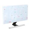 Baocicco Simple Heart Waterproof Screen TV Covers 65 Inch Baby Blue Lattice Pink Heart TVs Display Screen Cover Weatherproof Dust-Proof Television Cover Full Body Covers for TV Screen LED LCD view 1