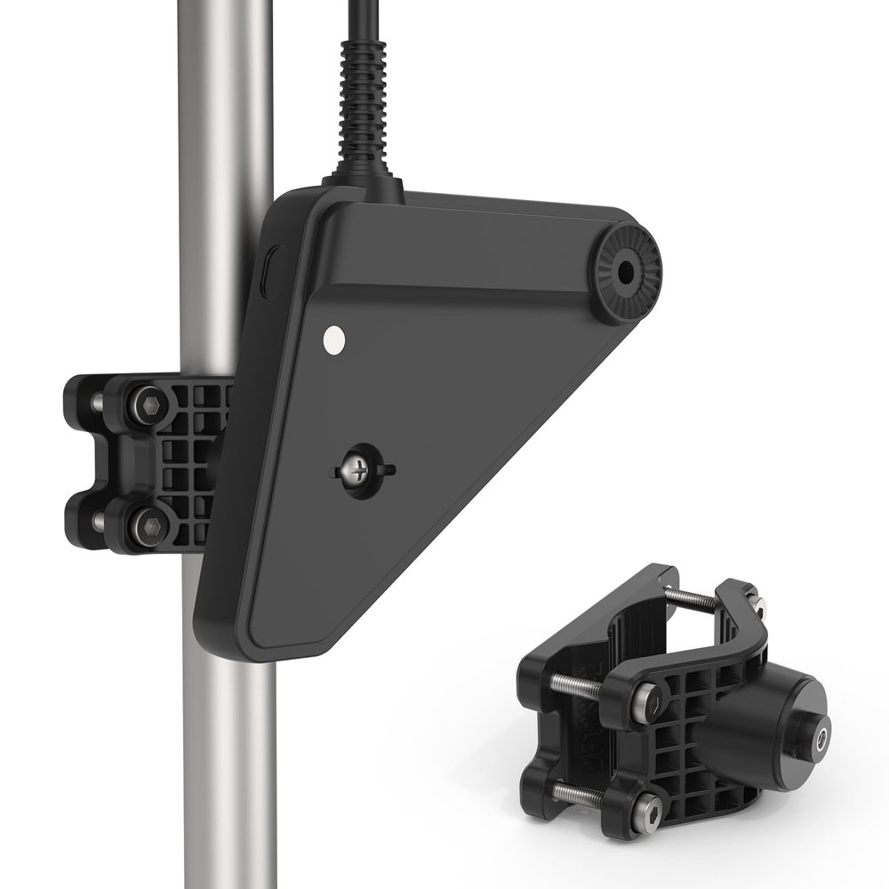 HOLACA Transducer Mount Pole Mount Compatible with Lowrance Eagle Eye 9, Adjustable Clamp Style for 0.78" to 1.96" Pole