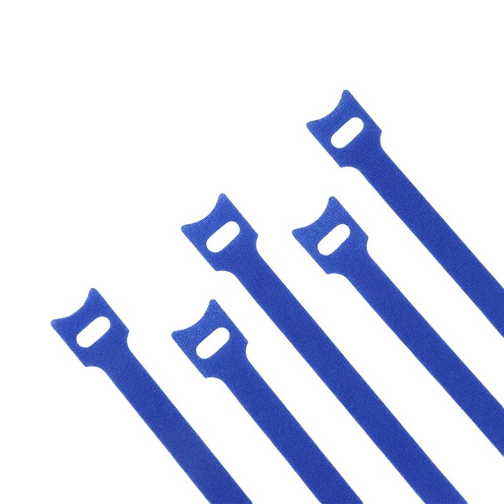 30-100Pcs Releasable Cable Ties Plastics T-Type Nylon Hook Loop Wrap Zip Bundle Fastener Detachable-Blue-150Mm X 30Pcs
