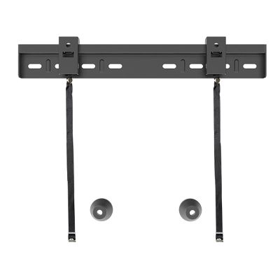 GZHENMZ TV Monitor Holder Rack Wall-Mounted TV Bracket Low Profile Wall Fixed TV Stand with Anti-Dropping Corners and Double Hooks for Most 26-80 Inch Flat Screen TVs,L