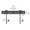 GZHENMZ TV Monitor Holder Rack Wall-Mounted TV Bracket Low Profile Wall Fixed TV Stand with Anti-Dropping Corners and Double Hooks for Most 26-80 Inch Flat Screen TVs,L view 2